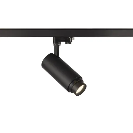 NUMINOS® ZOOM M, spot pour rail 3 allumages intérieur, 15 deg , blanc/noir, LED, 20W, 4000K, variable