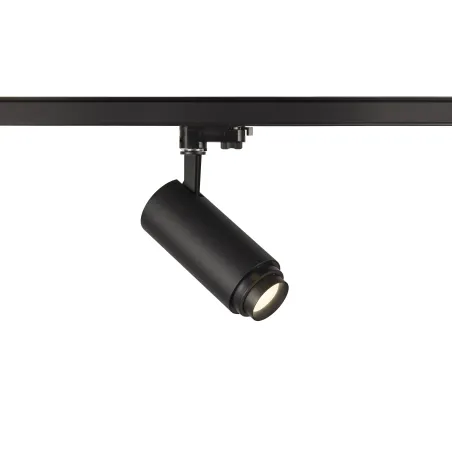 NUMINOS® ZOOM M, spot pour rail 3 allumages intérieur, 15 deg , blanc/noir, LED, 20W, 4000K, variable