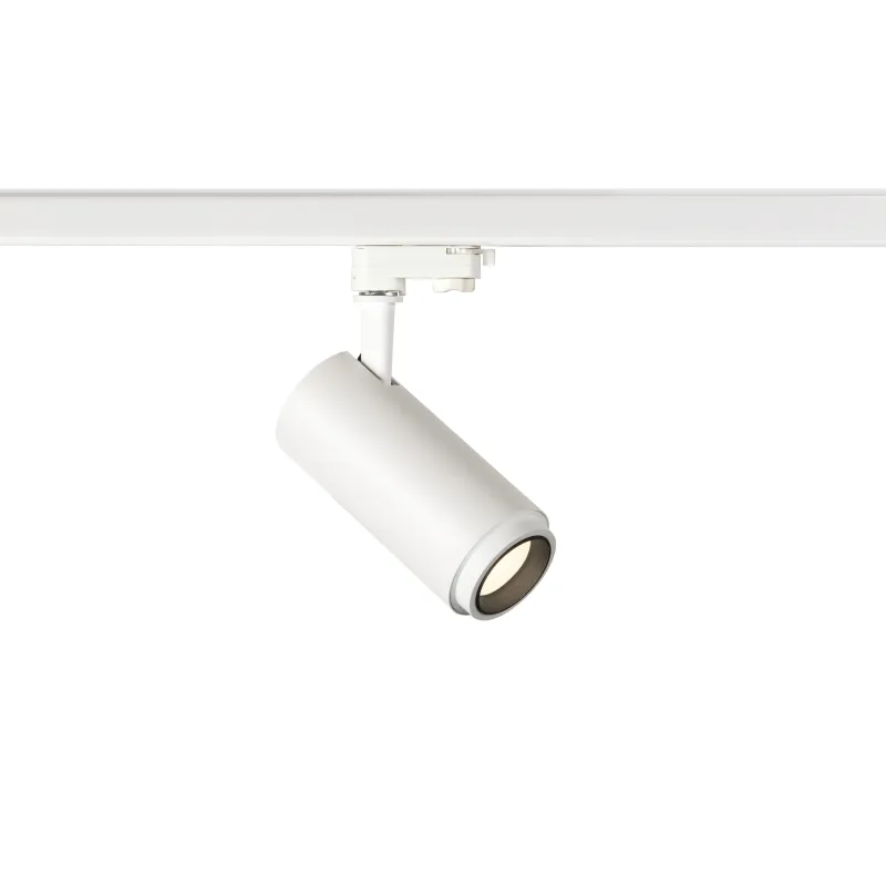 NUMINOS® ZOOM M, spot pour rail 3 allumages intérieur, 15 deg , blanc/noir, LED, 20W, 4000K, variable