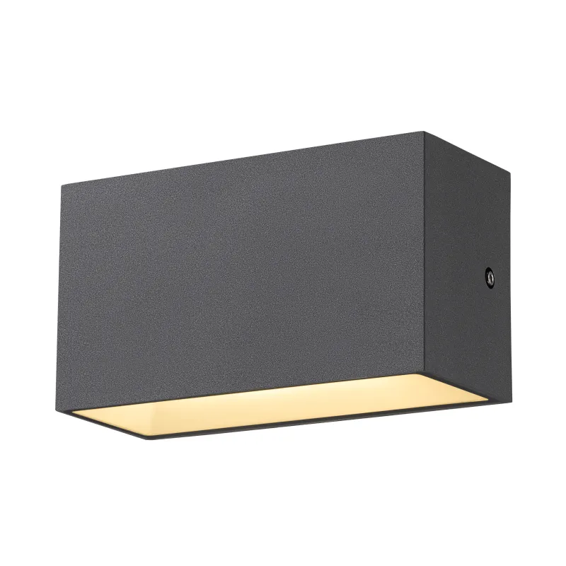 SITRA CUBE, applique extérieure, M, up/down, anthracite, LED, 14W, 3000K/4000K, IP44, CCT Switch