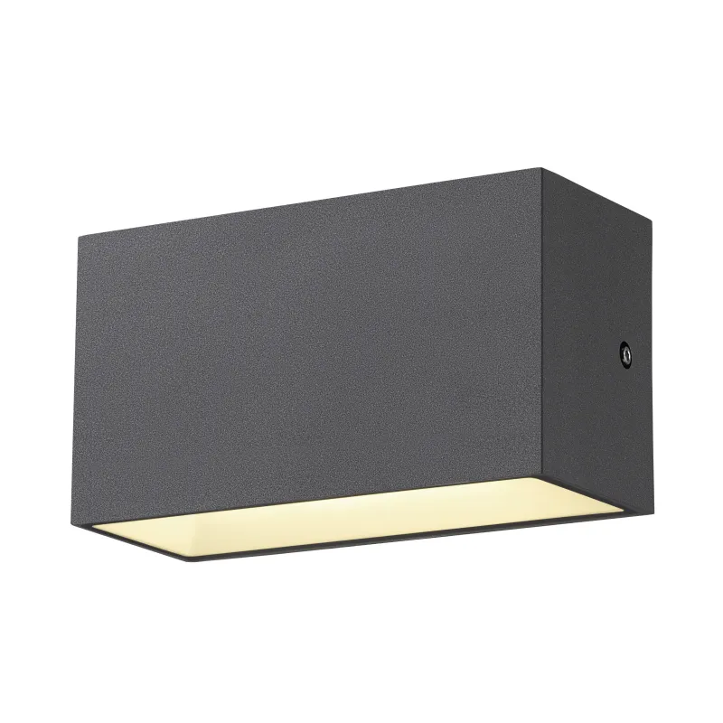 SITRA CUBE, applique extérieure, M, up/down, anthracite, LED, 14W, 3000K/4000K, IP44, CCT Switch