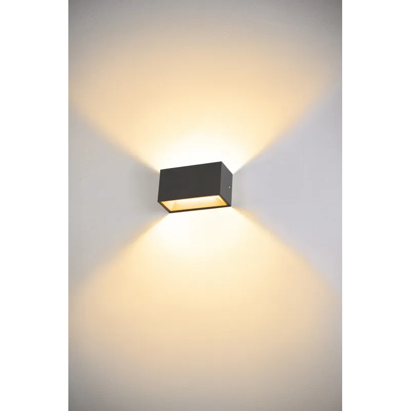 SITRA CUBE, applique extérieure, M, up/down, anthracite, LED, 14W, 3000K/4000K, IP44, CCT Switch