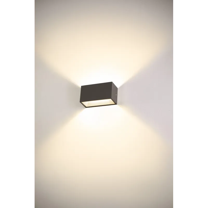 SITRA CUBE, applique extérieure, M, up/down, anthracite, LED, 14W, 3000K/4000K, IP44, CCT Switch
