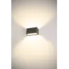 SITRA CUBE, applique extérieure, M, up/down, anthracite, LED, 14W, 3000K/4000K, IP44, CCT Switch