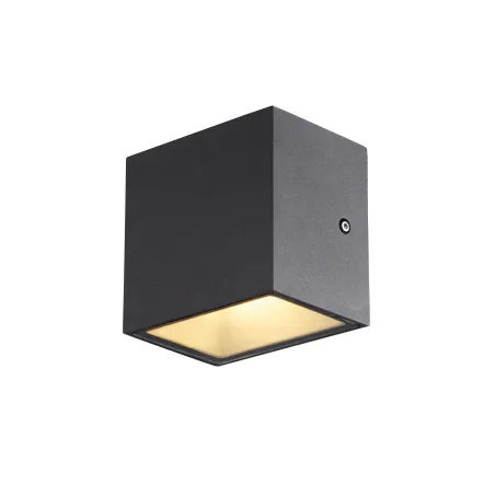 SITRA CUBE, applique extérieure, S, simple, anthracite, LED, 6,2W, 3000K/4000K, IP44, CCT Switch