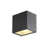 SITRA CUBE, applique extérieure, S, simple, anthracite, LED, 6,2W, 3000K/4000K, IP44, CCT Switch