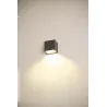 SITRA CUBE, applique extérieure, S, simple, anthracite, LED, 6,2W, 3000K/4000K, IP44, CCT Switch