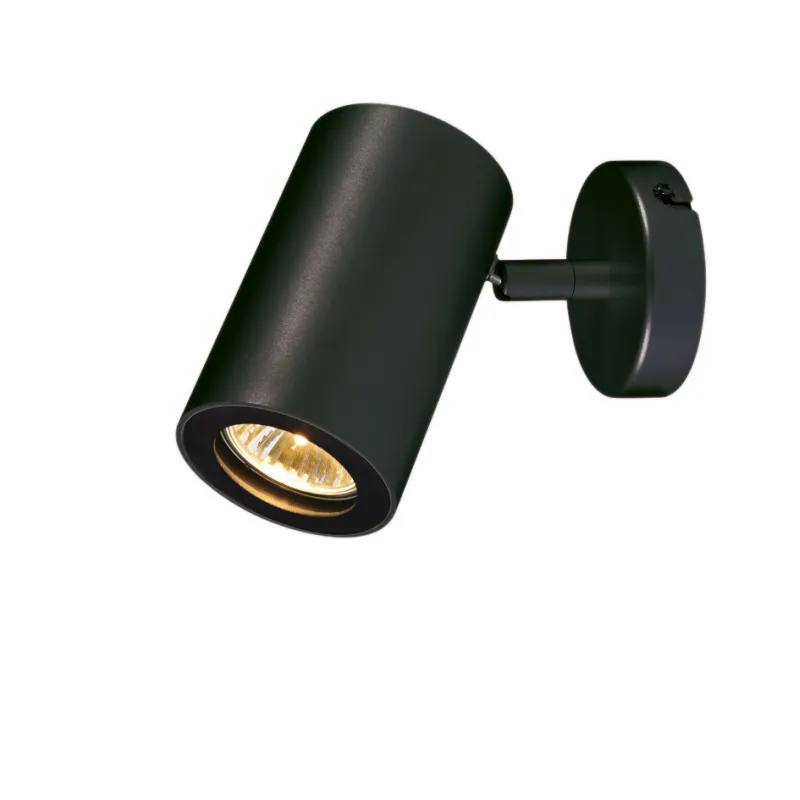 ENOLA B, applique et plafonnier intérieur, simple, noir, GU10/QPAR51, 50W max, inclinable à 100 deg