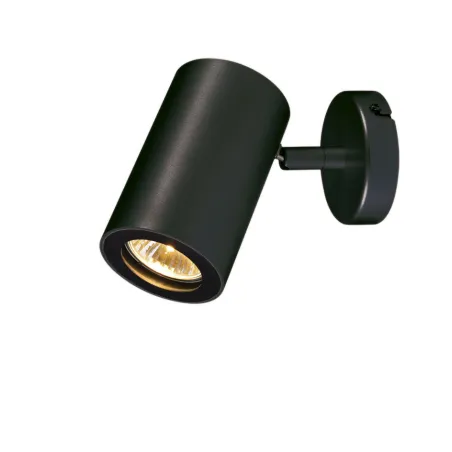 ENOLA B, applique et plafonnier intérieur, simple, noir, GU10/QPAR51, 50W max, inclinable à 100 deg