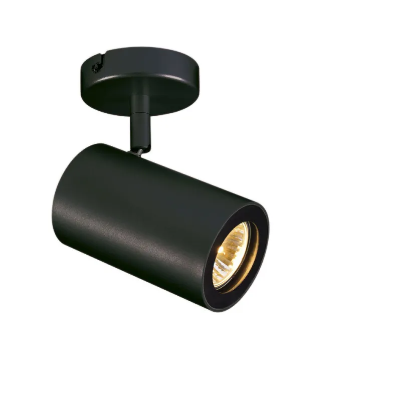 ENOLA B, applique et plafonnier intérieur, simple, noir, GU10/QPAR51, 50W max, inclinable à 100 deg