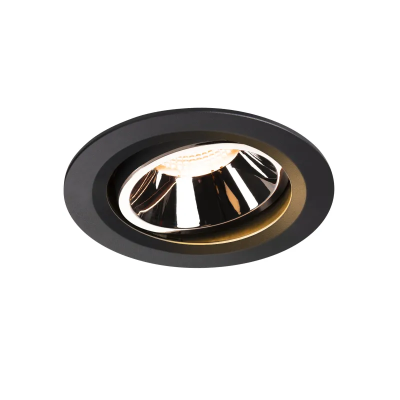 NUMINOS® MOVE L, encastré de plafond intérieur, orientable, 40 deg , noir/chrome, LED, 25,41W, 2700K