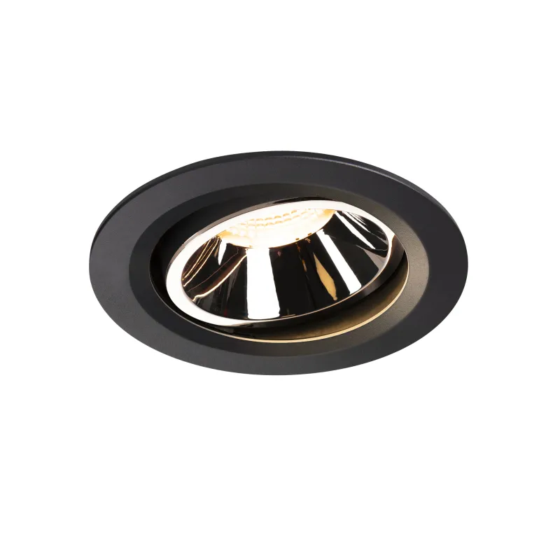 NUMINOS® MOVE L, encastré de plafond intérieur, orientable, 40 deg , noir/chrome, LED, 25,41W, 3000K