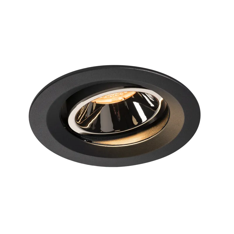 NUMINOS® MOVE M, encastré de plafond intérieur, orientable, 55 deg , noir/chrome, LED, 17,55W, 2700K