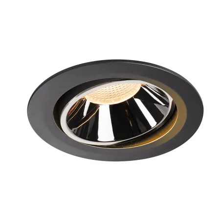 NUMINOS® MOVE XL, encastré de plafond intérieur, orientable, 20 deg , noir/chrome, LED, 37,4W, 2700K