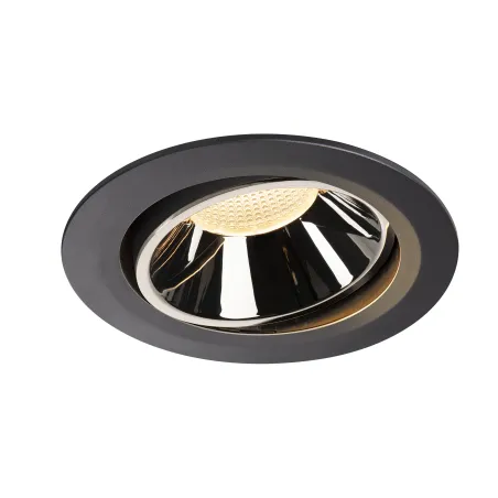 NUMINOS® MOVE XL, encastré de plafond intérieur, orientable, 20 deg , noir/chrome, LED, 37,4W, 3000K
