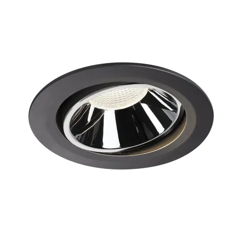 NUMINOS® MOVE XL, encastré de plafond intérieur, orientable, 20 deg , noir/chrome, LED, 37,4W, 4000K