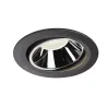 NUMINOS® MOVE XL, encastré de plafond intérieur, orientable, 55 deg , noir/chrome, LED, 37,4W, 4000K
