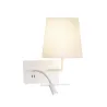 SOMNILA FLEX, applique intérieure, liseuse, version droite, blanc, LED, 3W, 3000K, avec port USB