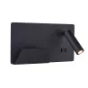 SOMNILA SPOT, applique intérieure, liseuse, version gauche, noir, LED, 13W, 3000K, avec port USB