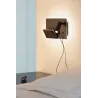 SOMNILA SPOT, applique intérieure, liseuse, version gauche, noir, LED, 13W, 3000K, avec port USB