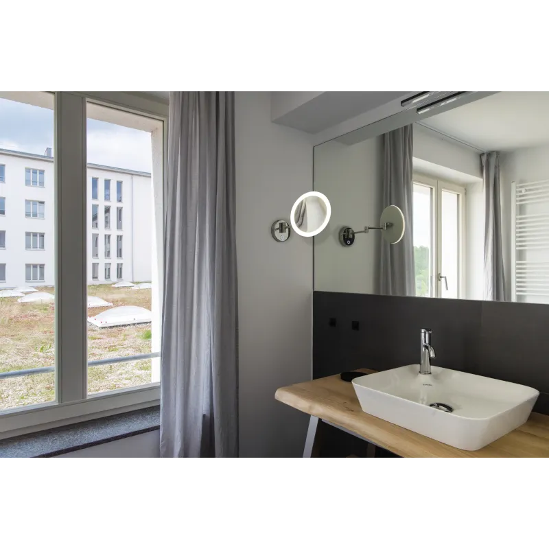 MAGANDA, applique intérieure, miroir, chrome, LED, 4,8W, 2700/3000/4000K, IP44, interrupteur CCT