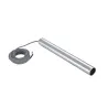FITU, suspension intérieure, hauteur 40 cm, alu brossé, E27, 60W max, câble nu sans patère de 5m