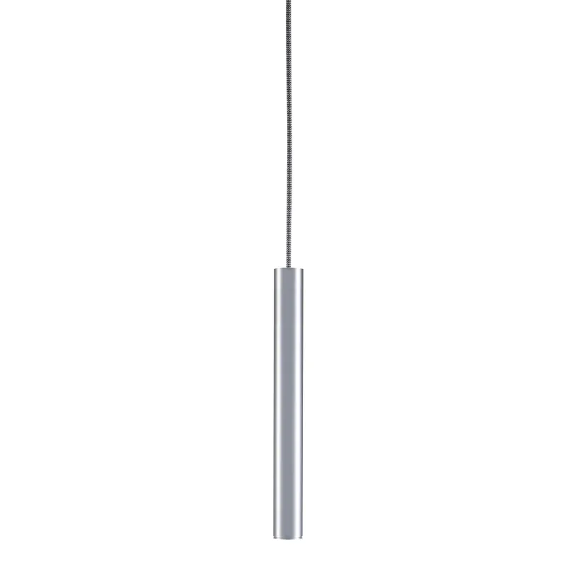 FITU, suspension intérieure, hauteur 40 cm, alu brossé, E27, 60W max, câble nu sans patère de 5m