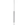 FITU, suspension intérieure, hauteur 40 cm, alu brossé, E27, 60W max, câble nu sans patère de 5m