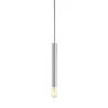 FITU, suspension intérieure, hauteur 40 cm, alu brossé, E27, 60W max, câble nu sans patère de 5m