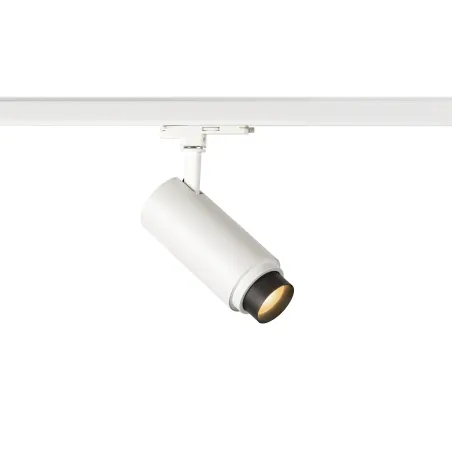 NUMINOS® ZOOM M, spot pour rail 3 allumages intérieur, 15 deg , noir, LED, 20W, 2700K, variable Dali