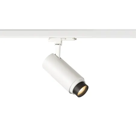 NUMINOS® ZOOM M, spot pour rail 3 allumages intérieur, 15 deg , noir, LED, 20W, 3000K, variable Dali