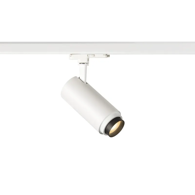 NUMINOS® ZOOM M, spot pour rail 3 allumages intérieur, 15 deg , noir, LED, 20W, 3000K, variable Dali