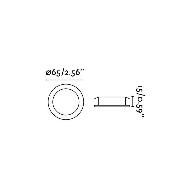 LED-MINI Lampe encastrable blanc