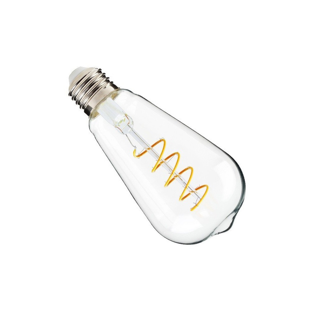 ampoule led filament dimmable culot e27 twist verre clair-edison-200 lumens