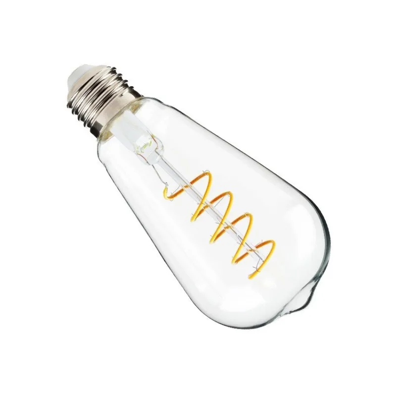 ampoule led filament dimmable culot e27 twist verre clair-edison-200 lumens