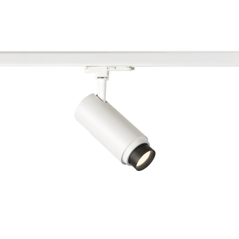 NUMINOS® ZOOM M, spot pour rail 3 allumages intérieur, 15 deg , noir, LED, 20W, 4000K, variable Dali