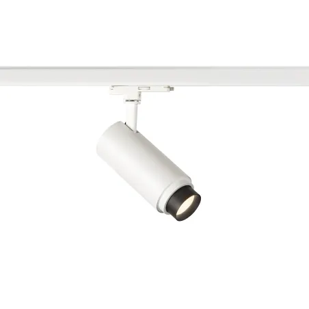 NUMINOS® ZOOM M, spot pour rail 3 allumages intérieur, 15 deg , noir, LED, 20W, 4000K, variable Dali