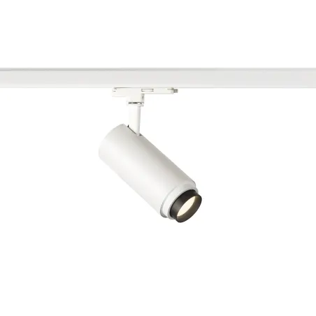 NUMINOS® ZOOM M, spot pour rail 3 allumages intérieur, 15 deg , noir, LED, 20W, 4000K, variable Dali