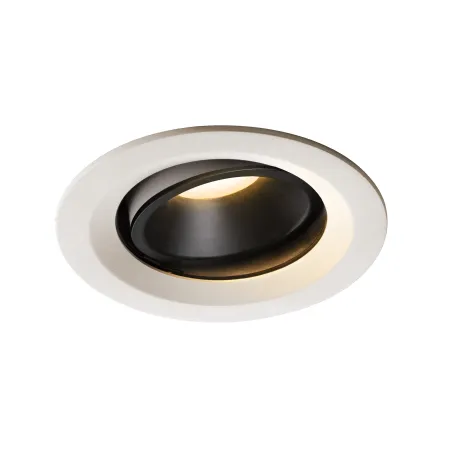NUMINOS® MOVE M, encastré de plafond intérieur, orientable, 20 deg , blanc/noir, LED, 17,55W, 3000K