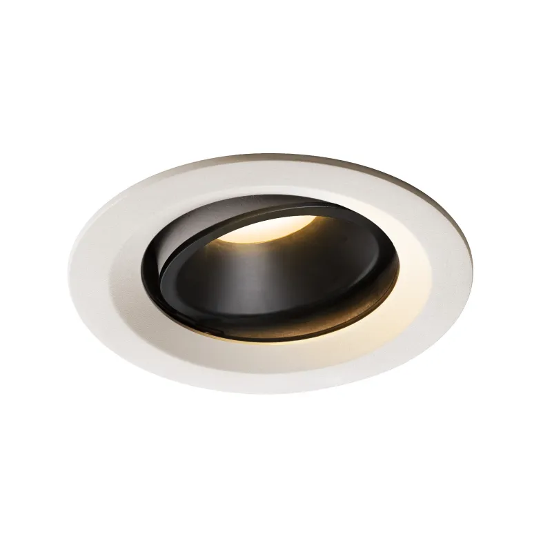 NUMINOS® MOVE M, encastré de plafond intérieur, orientable, 55 deg , blanc/noir, LED, 17,55W, 3000K