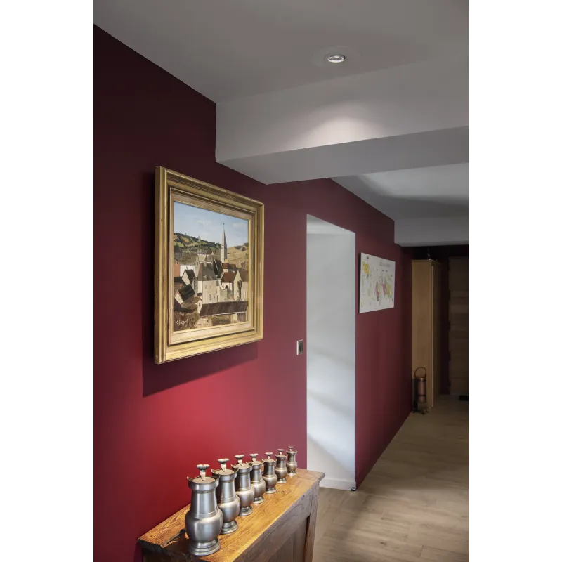NUMINOS® MOVE S, encastré de plafond intérieur, orientable, 20 deg , blanc/chrome, LED, 8,6W, 2700K