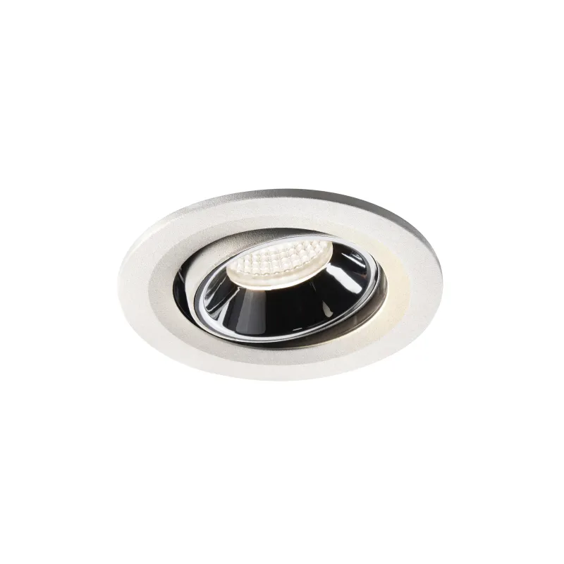 NUMINOS® MOVE S, encastré de plafond intérieur, orientable, 20 deg , blanc/chrome, LED, 8,6W, 4000K