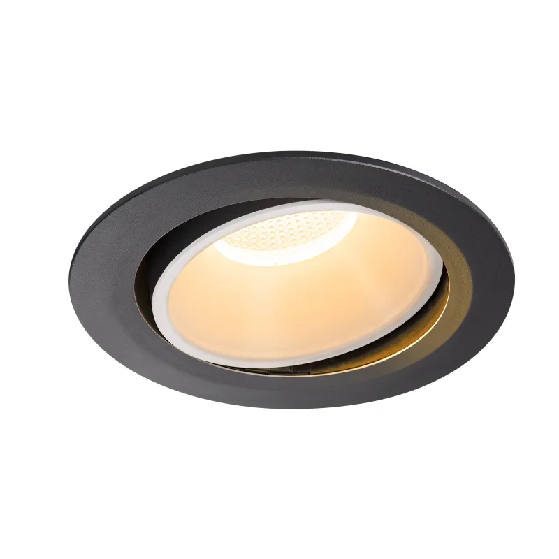 NUMINOS® MOVE XL, encastré de plafond intérieur, orientable, 20 deg , noir/blanc, LED, 37,4W, 2700K
