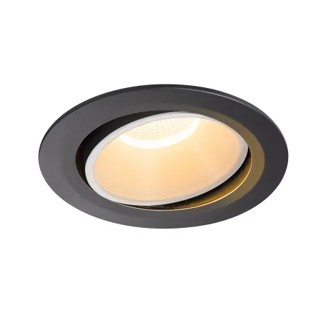 NUMINOS® MOVE XL, encastré de plafond intérieur, orientable, 55 deg , noir/blanc, LED, 37,4W, 2700K