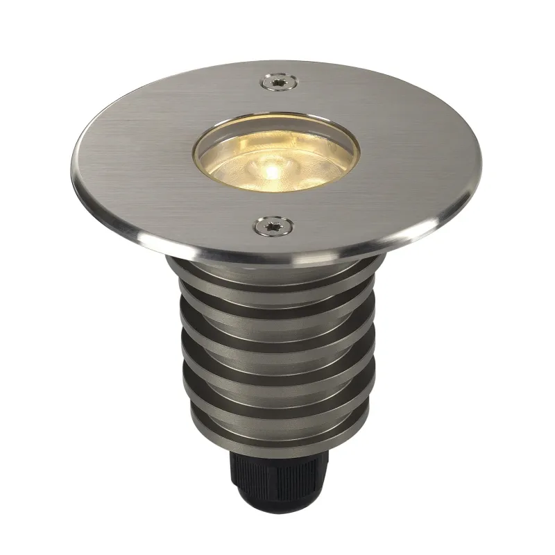 DASAR® 920, encastré de sol extérieur, inox brossé, LED, 5,5W, 3000K, IP67, collerette inox 316