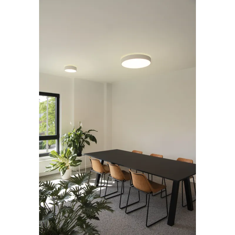 MEDO PRO 60 applique et plafonnier, rond, 3000/4000K, 37W, coupure en fin de phase, 80°, UGR 19, blanc,
