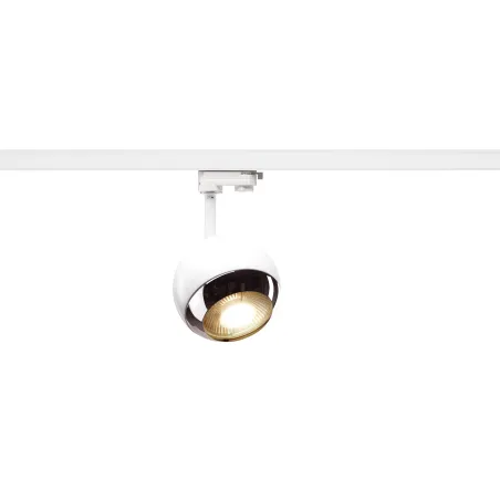 LIGHT EYE® 150 TRACK, spot pour rail 3 allumages intérieur, blanc/chrome, GU10/QPAR111, 75W max