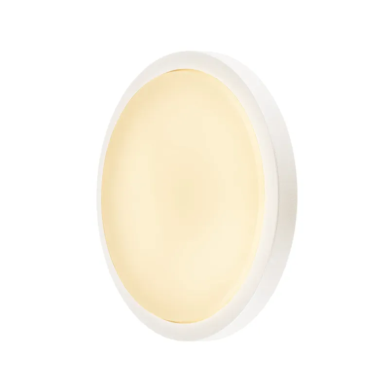 AINOS, applique et plafonnier extérieur, blanc, LED, 22W, 3000K, IP44, détecteur de mouvements