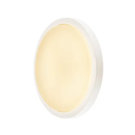 AINOS, applique et plafonnier extérieur, blanc, LED, 22W, 3000K, IP44, détecteur de mouvements
