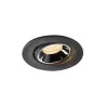 NUMINOS® MOVE S, encastré de plafond intérieur, orientable, 40 deg , noir/chrome, LED, 8,6W, 3000K